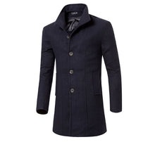 Mens Single Breasted Wool Jacket