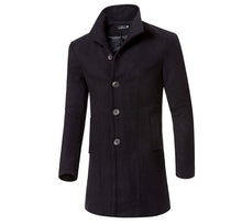 Mens Single Breasted Wool Jacket