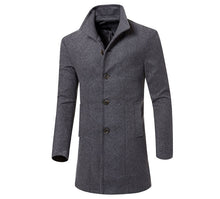 Mens Single Breasted Wool Jacket