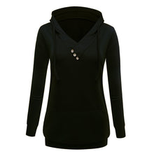 Women V-neck Sweatshirt With Hood