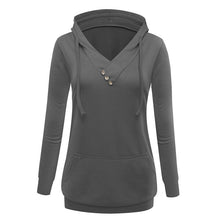 Women V-neck Sweatshirt With Hood