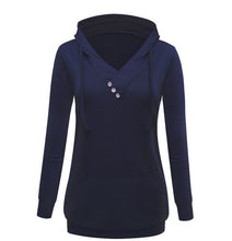 Women V-neck Sweatshirt With Hood