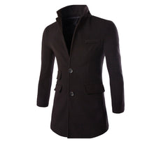 Men Turn-down Collar Coat