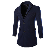 Men Turn-down Collar Coat