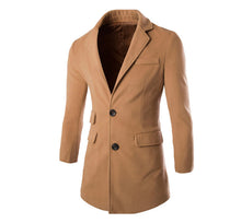 Men Turn-down Collar Coat