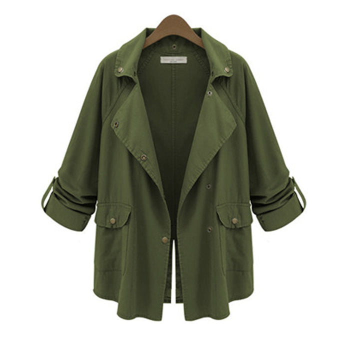 Women Army Green coat